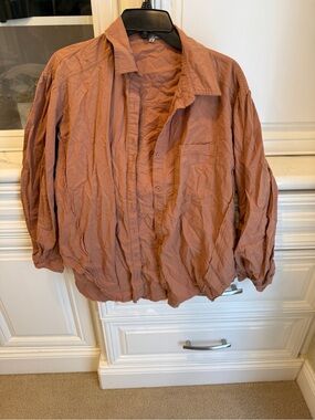 Wishlist Women's Lightweight Button-Front Shirt Jacket in Dusty Rose